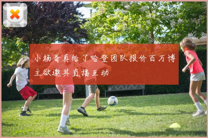 小杨哥真给了哈登团队报价百万博主欲邀其直播互动